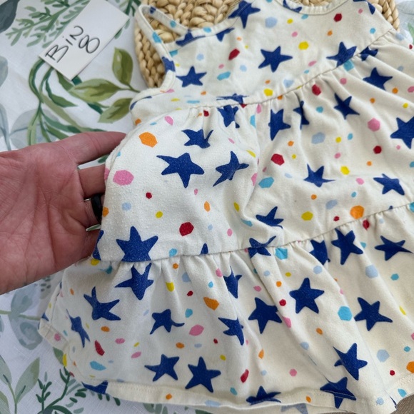 *Play Condition* Cat & Jack Toddler Girl Colorful Star Circle Print Dress 2T - Picture 2 of 13